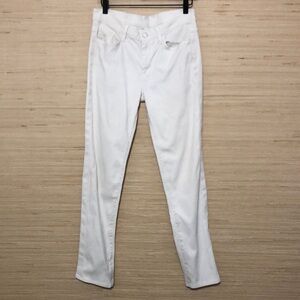 7 for all Mankind Ivory White Ginger Style Jeans size 28